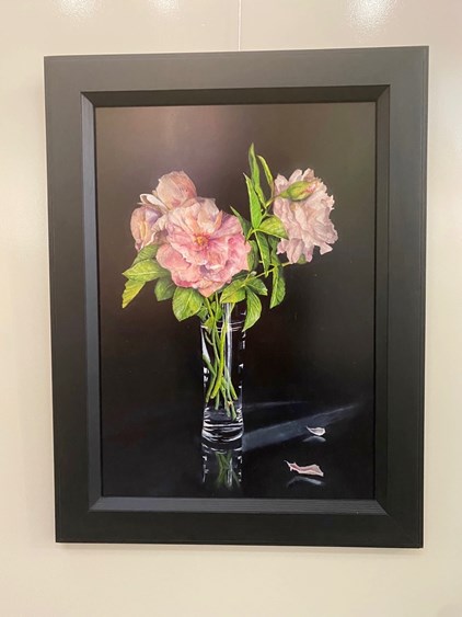 Loes Geominy - Roses (47 x 60 cm) - €950