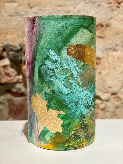 Anke Gielen - Forest (vaas met beschilderd doek) (15 x 30 cm) - €149