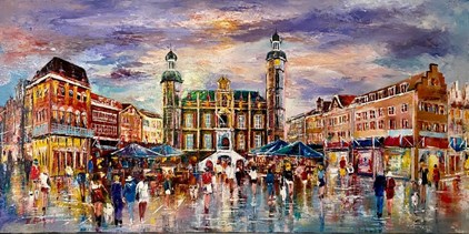 Jessy Farzad - Rathaus Venlo - von € 1950 für € 1650 (120 x 60 cm) - Verkauft