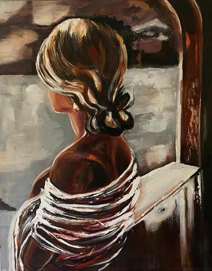 A. Donkers - Girl in Brown - von € 650 für € 495 (80 x 100 cm)