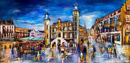 Jessy Farzad - Rathaus Venlo (3) -von € 1650 für € 1450 (100 x 50 cm) - Verkauft