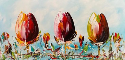 Gena - Tulips (1) (140 x 70 cm) - €875