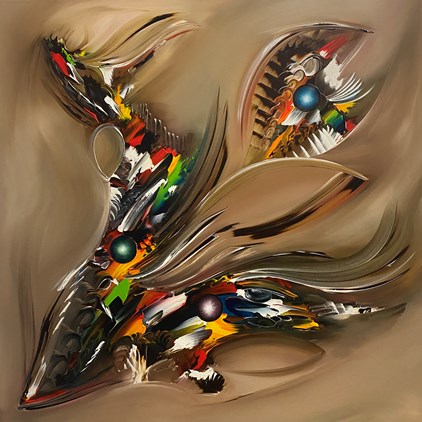 Gena - Abstract Flying - from € 875 for € 750 (100 x 100 cm)