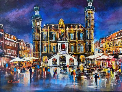 Jessy Farzad - Rathaus Venlo (1) - von € 1450 für € 1250 (80 x 60 cm)