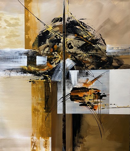 Roger Wanrooij - In The Ivory Tower (100 x 120 cm) - Sold